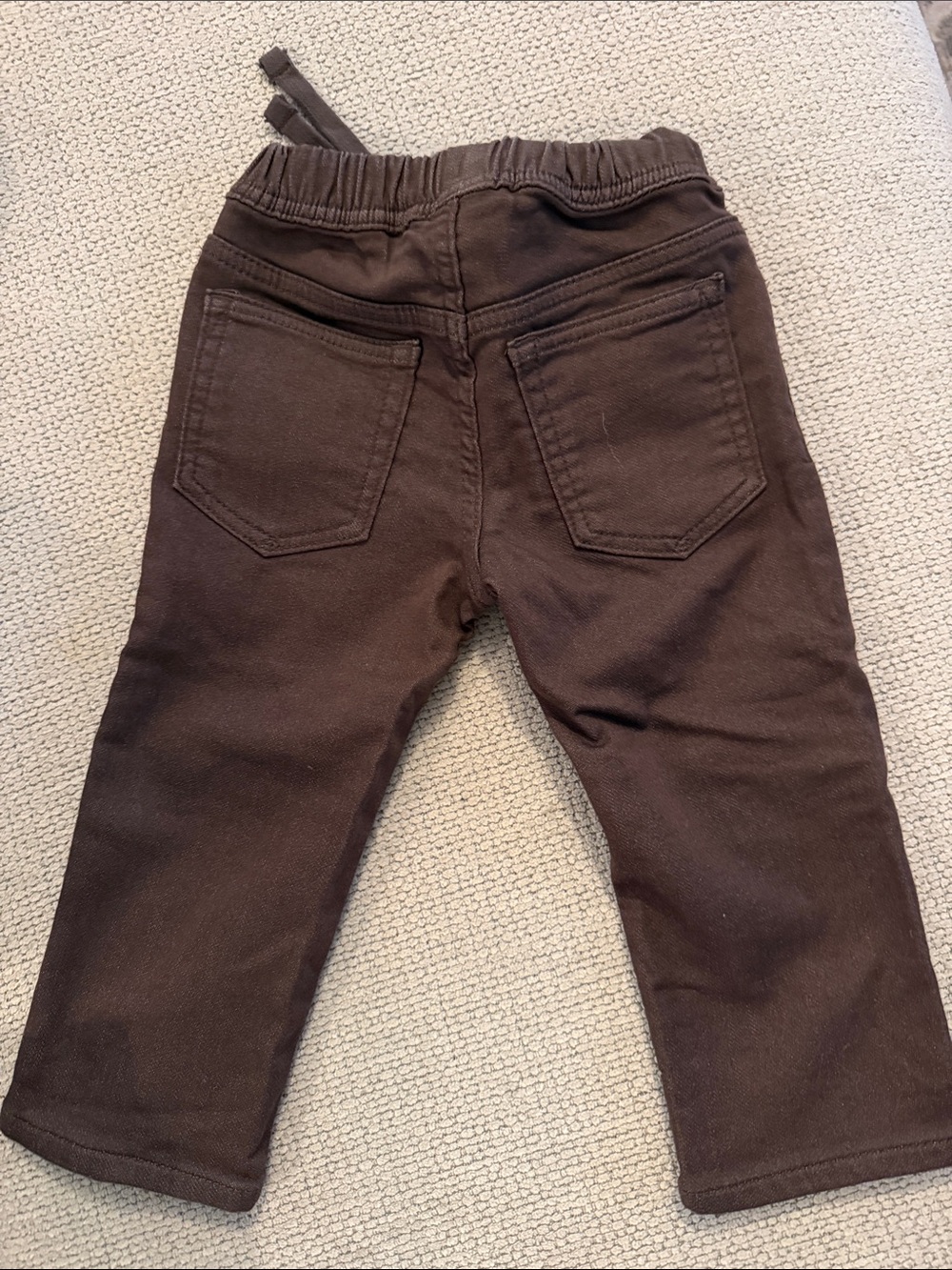 GAP Toddler Brown Pull-On Drawstring Jeans - Picture 5 of 5
